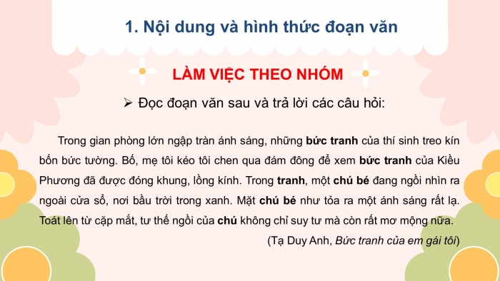 Giáo án điện tử ngữ văn 7 kết nối tiết: Thực hành tiếng việt - Mạch lạc và liên kết của văn bản