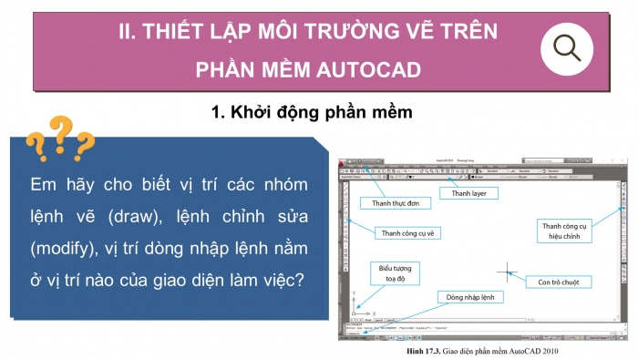 Giáo án điện tử công nghệ thiết kế 10 cánh diều bài 17: Vẽ kĩ thuật với sự hỗ trợ của máy tính