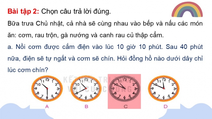 Giáo án điện tử toán 3 kết nối bài 67: Thực hành xem đồng hồ, xem lịch