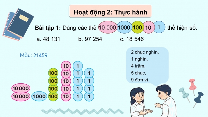 Giáo án điện tử toán 3 chân trời bài: Các số có năm chữ số 