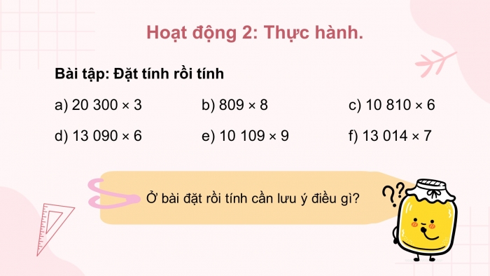 Giáo án điện tử toán 3 chân trời bài: Nhân số có năm chữ số với số có một chữ số