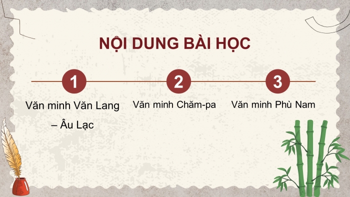 Giáo án điện tử lịch sử 10 kết nối bài 11: một số nền văn minh cổ trên đất nước Việt Nam