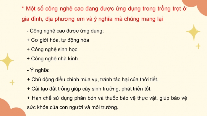 Giáo án điện tử công nghệ trồng trọt 10 kết nối bài: Ôn tập chương 7