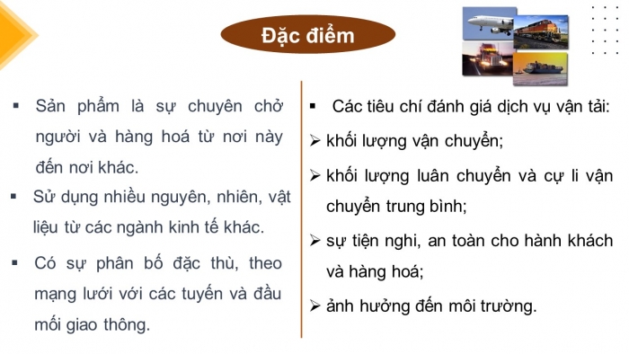 Giáo án điện tử địa lí 10 chân trời bài 34: Địa lí ngành giao thông vận tải