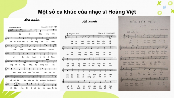 Giáo án điện tử âm nhạc 7 kết nối tiết 7:Thường thức âm nhạc - Nhạc sĩ Hoàng Việt và ca khúc Nhạc rừng. Ôn tập - Bài hát Vì cuộc sống tươi đẹp