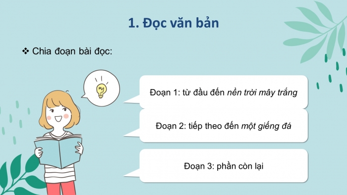 Giáo án điện tử tiếng việt 3 kết nối tri thức bài 18: Núi quê tôi- tiết 1. đọc