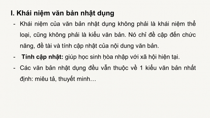 Giáo án điện tử ngữ văn 9 tiết: Tổng kết phần văn bản nhật dụng