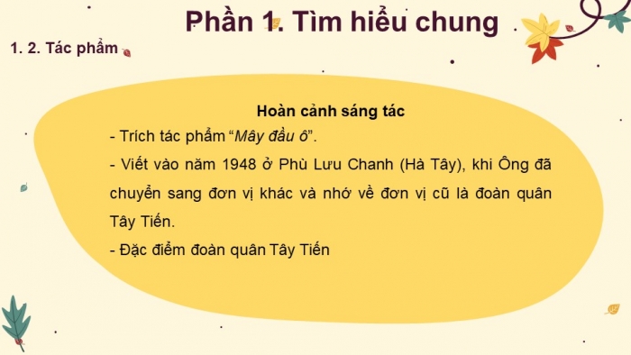 Giáo án điện tử Ngữ văn 12 bài: Tây Tiến