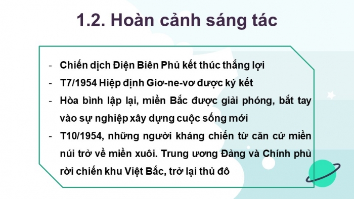 Giáo án điện tử Ngữ văn 12 bài: Việt Bắc (trích - tiếp theo) (Phần tác phẩm)