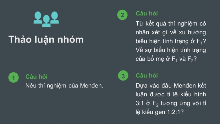 Giáo án điện tử Sinh học 12 bài 8: Quy luật Menđen: Quy luật phân li