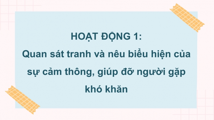 Giáo án điện tử đạo đức 4 chân trời bài 3: Em cảm thông giúp đỡ người gặp khó khăn