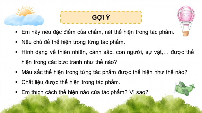 Giáo án điện tử Mĩ thuật 4 chân trời (bản 2) Bài 1: Chấm, nét và sự biến thể của nét