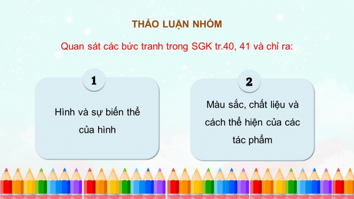 Giáo án điện tử Mĩ thuật 4 chân trời (bản 2) Bài 9: Hình và sự biến thể