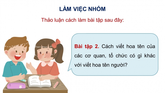 Giáo án điện tử Tiếng Việt 4 kết nối Bài 7 Luyện từ và câu: Quy tắc viết tên cơ quan, tổ chức