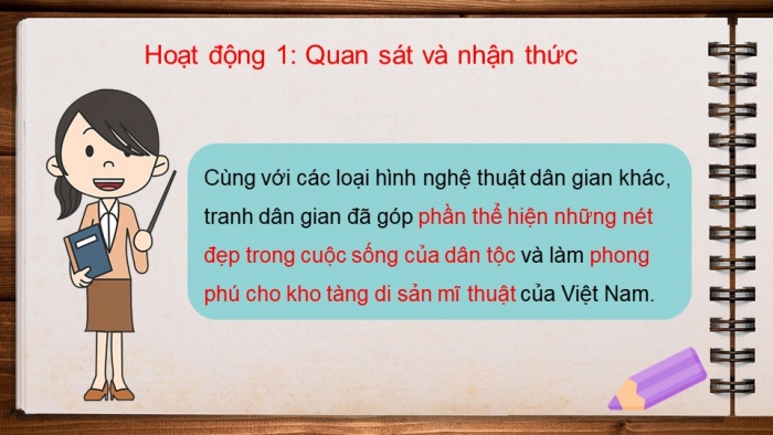 Giáo án điện tử bài 2: Sáng tạo cùng tranh dân gian