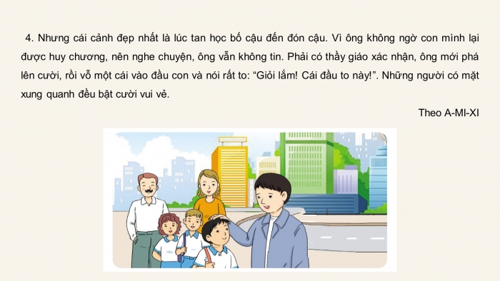 Giáo án điện tử Tiếng Việt 4 cánh diều Bài 2 Nói và nghe 1: Kể chuyện: Tấm huy chương
