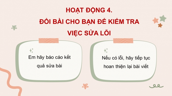 Giáo án điện tử Tiếng Việt 4 cánh diều Bài 2 Viết 3: Trả bài viết đoạn văn về một nhân vật; Nói và nghe 2: Trao đổi: Chăm học, chăm làm