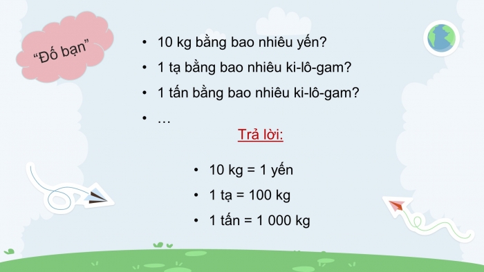 Giáo án điện tử Toán 4 cánh diều Bài 14: Yến, tạ, tấn