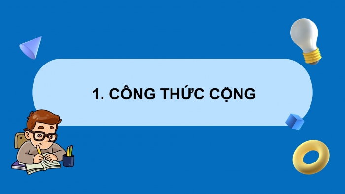 Giáo án điện tử Toán 11 chân trời Chương 1 Bài 3: Các công thức lượng giác