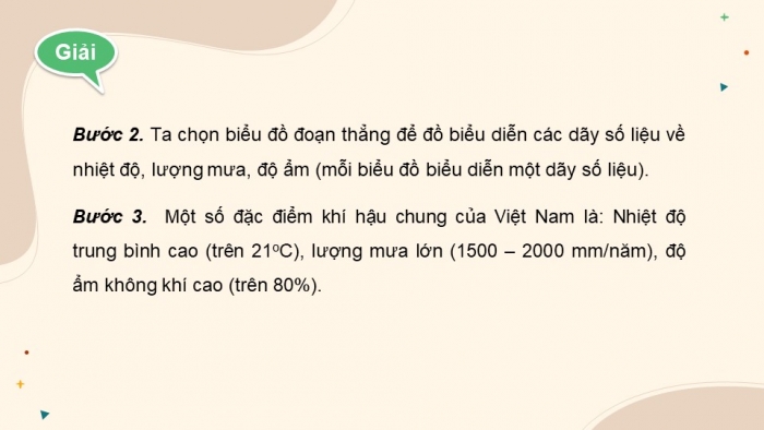Giáo án điện tử Toán 8 kết nối HĐ thực hành trải nghiệm: Phân tích đặc điểm khí hậu Việt Nam