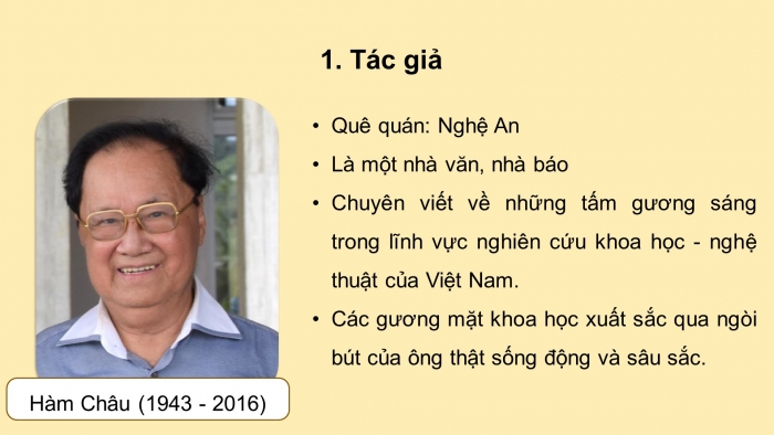 Giáo án điện tử Ngữ văn 11 cánh diều Bài 4 Đọc 2: Tạ Quang Bửu - người thầy thông thái