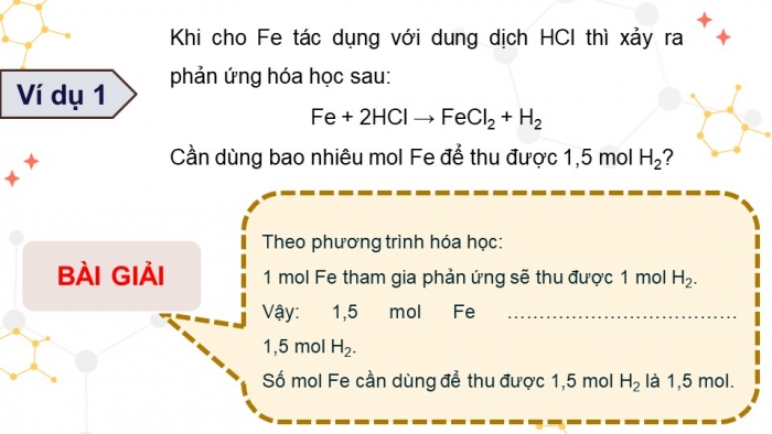 Giáo án điện tử KHTN 8 kết nối Bài 6: Tính theo phương trình hoá học