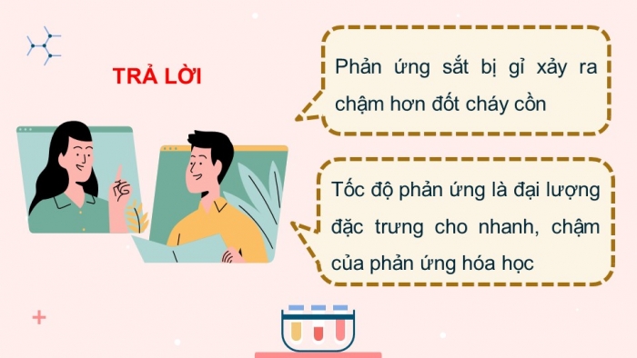 Giáo án điện tử KHTN 8 kết nối Bài 7: Tốc độ phản ứng và chất xúc tác