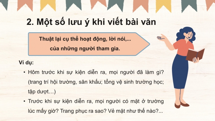 Giáo án điện tử Tiếng Việt 4 chân trời CĐ 3 Bài 3 Viết: Luyện tập viết bài văn thuật lại một sự việc