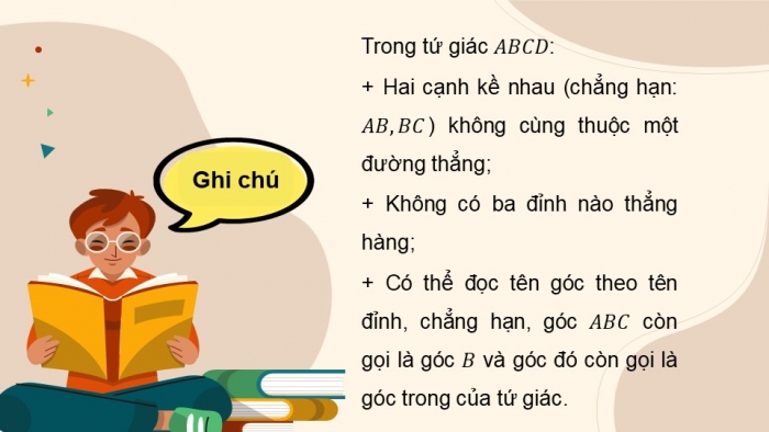 Giáo án điện tử Toán 8 cánh diều Chương 5 Bài 2: Tứ giác