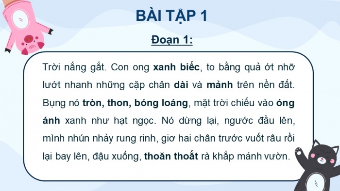 Giáo án điện tử Tiếng Việt 4 kết nối Bài 27 Viết Luyện viết đoạn văn miêu tả con vật