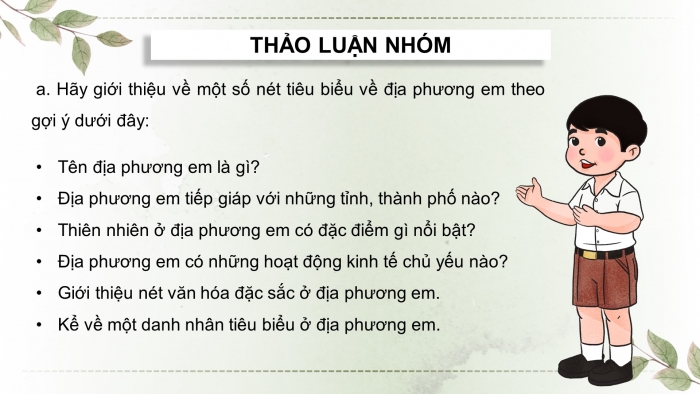 Giáo án điện tử Lịch sử và Địa lí 4 cánh diều: Ôn tập học kì 1