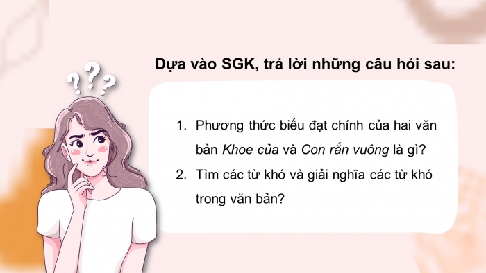 Giáo án điện tử Ngữ văn 8 chân trời Bài 4: Khoe của; con rắn vuông