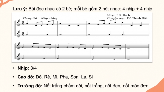 Giáo án điện tử Âm nhạc 8 cánh diều Bài 8 tiết 1: Bài đọc nhạc số 4, bài hòa tấu số 4