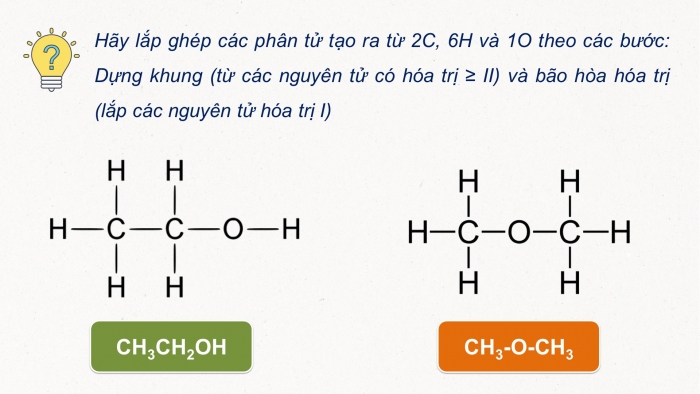 Giáo án điện tử Hoá học 11 kết nối Bài 13: Cấu tạo hóa học hợp chất hữu cơ