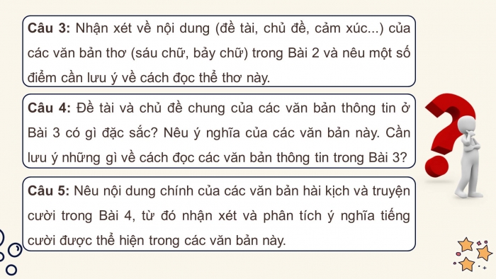 Giáo án điện tử Ngữ văn 8 cánh diều: Ôn tập và tự đánh giá cuối học kì I