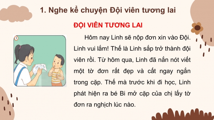 Giáo án điện tử bài 11 tiết 2: Nói và nghe - Đội viên tương lai