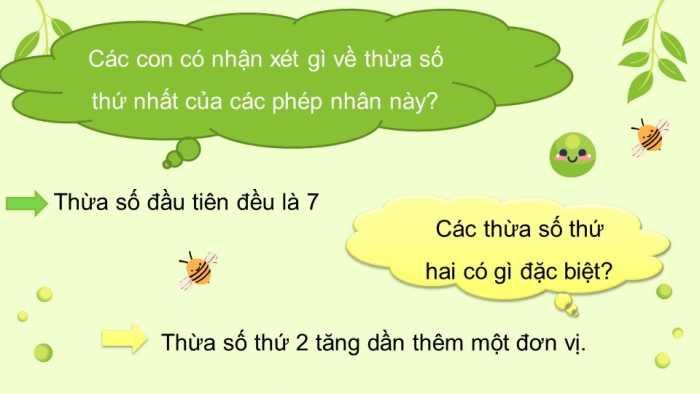 Giáo án điện tử bài 10: Bảng nhân 7