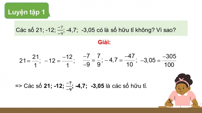 Giáo án điện tử toán 7 cánh diều bài 1: Tập hợp các số hữu tỉ