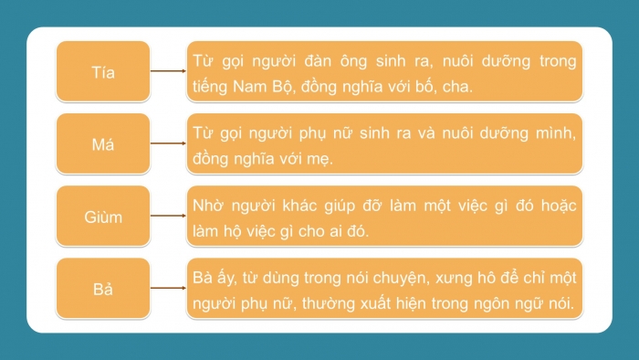 Giáo án điện tử ngữ văn 7 cánh diều tiết: Từ địa phương