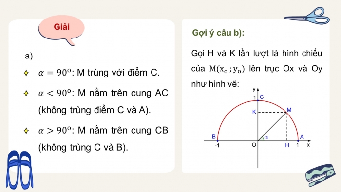 Giáo án điện tử toán 10 kết nối bài 5: Giá trị lượng giác của một góc từ 0 đến 180 (2 tiết)