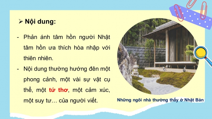 Giáo án điện tử ngữ văn 10 kết nối tiết: Văn bản 1, 2, 3 - Chùm thơ hai-cư (haiku) nhật bản