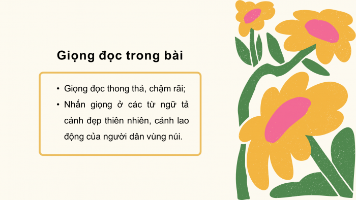 Giáo án điện tử Tiếng Việt 4 chân trời CĐ 3 Bài 8 Đọc: Những mùa hoa trên cao nguyên đá