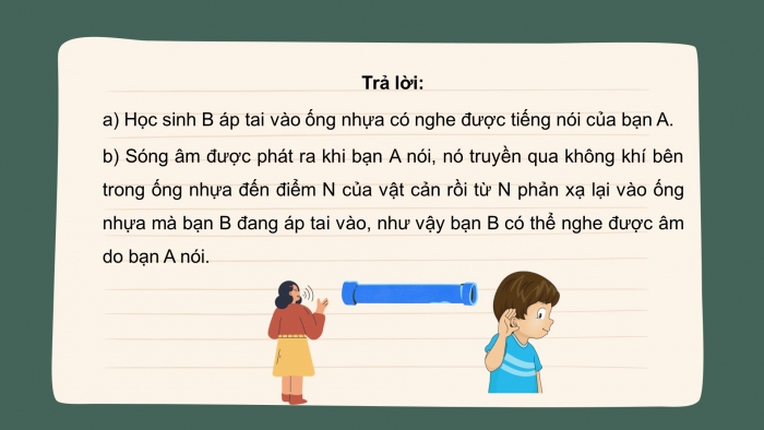 Giáo án điện tử KHTN 7 chân trời- Phần vật lí bài 14. Phản xạ âm