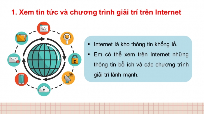 Giáo án điện tử tin học 3 cánh diều bài 1: Thông tin trên internet