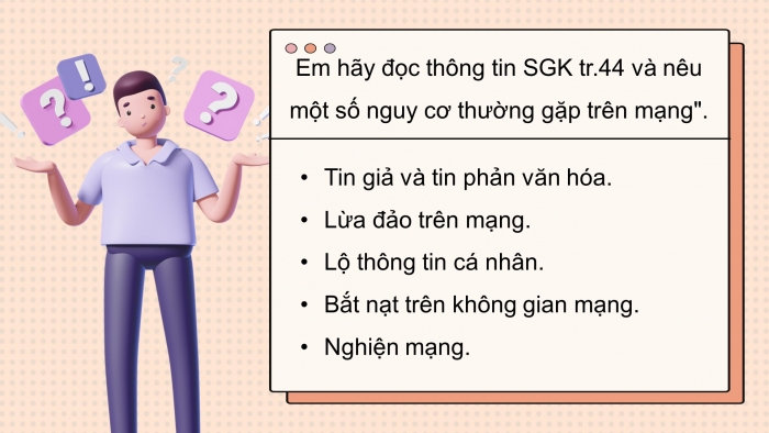 Giáo án điện tử tin học 10 kết nối bài 9: An toàn trên không gian mạng