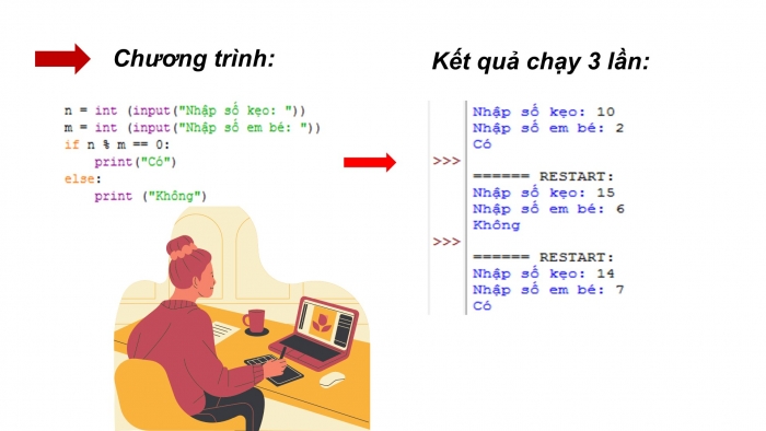 Giáo án điện tử tin học 10 cánh diều bài 7: Thực hành câu lệnh rẽ nhánh