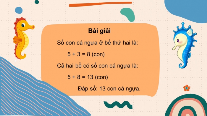 Giáo án điện tử toán 3 cánh diều bài: Giải bài toán có đến hai bước tính