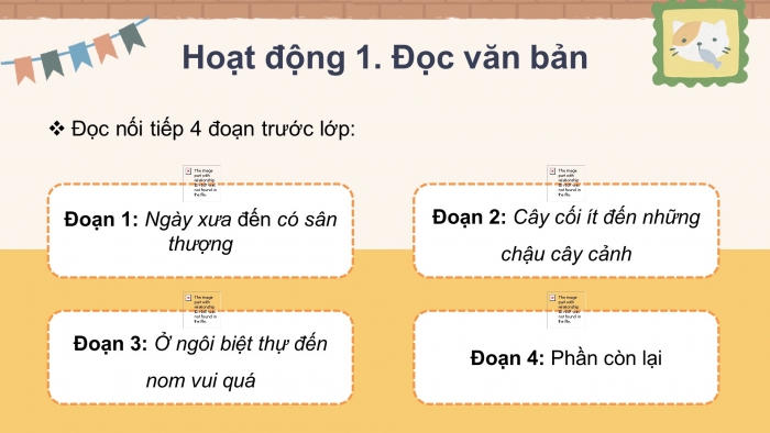 Giáo án điện tử tiếng việt 3 kết nối bài 11: Chuyện bên cửa sổ tiết 1 – 2: đọc