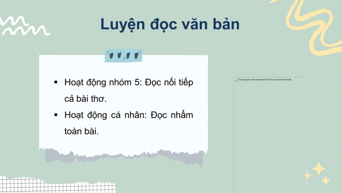 Giáo án điện tử tiếng việt 3 kết nối bài 7: Mặt trời xanh của tôi. Tiết 1 – 2. Đọc