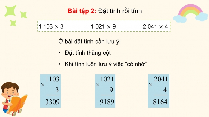 Giáo án điện tử toán 3 kết nối bài 56: Nhân số có bốn chữ số với số có một chữ số